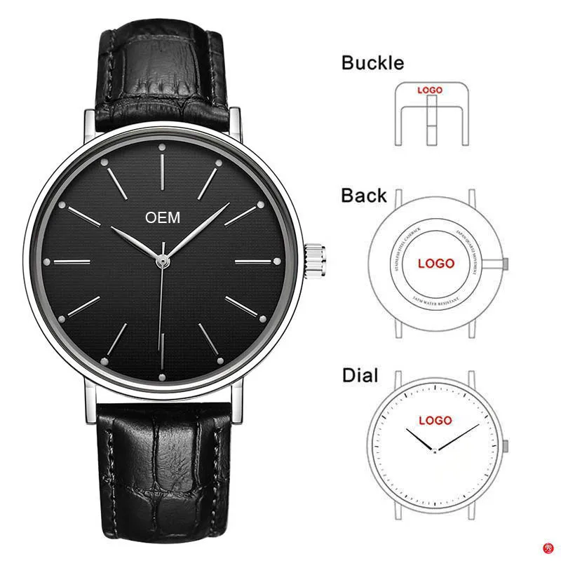 Мужские часы с логотипом на заказ CL052 заказ|Кварцевые часы| |