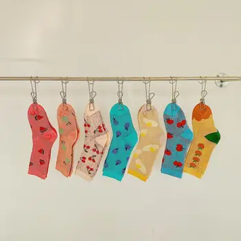 

Autumn Comfort Warm Cotton Fruit Printed Socks Child Boy Newborn Socks Double Needle Kids Girl Baby Socks 7 colors