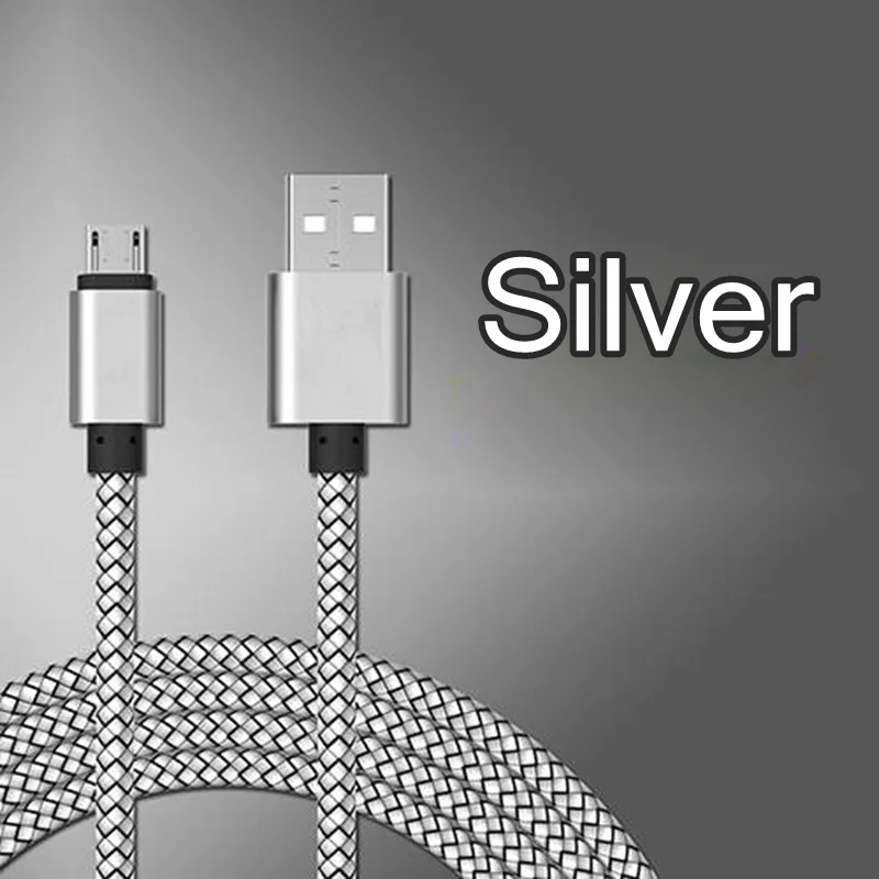 2.0A кабель для быстрой зарядки Micro USB кабель для samsung huawei Xiaomi Нейлон Micro USB кабель для передачи данных для мобильного телефона Android