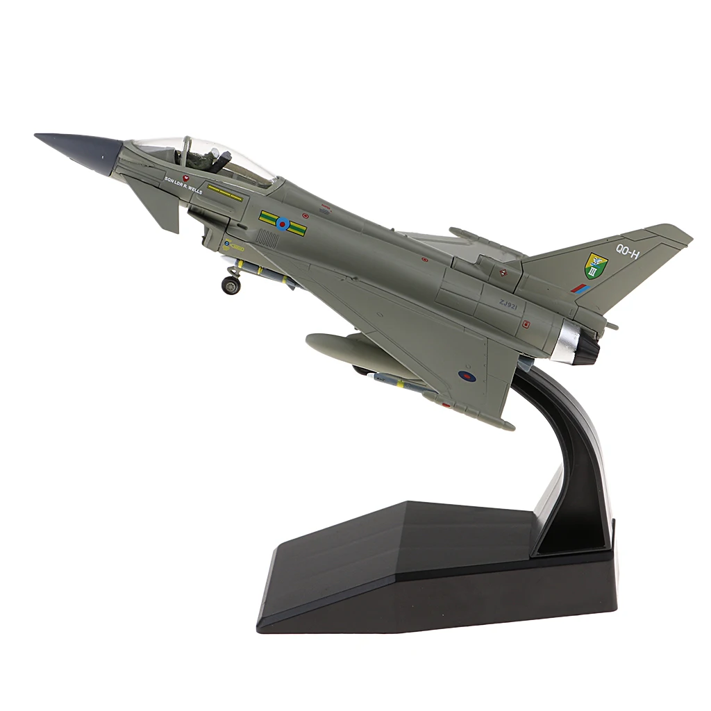 1:100 Scale EF-2000 Fighter Typhoon Aircraft Model - Diecast Fighter Plane Replica