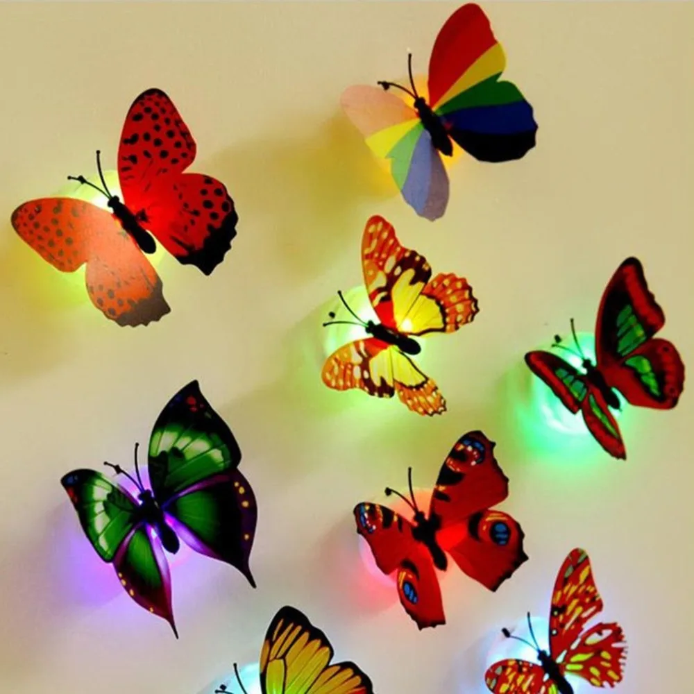 12pcs pvc 3d butterfly wall decor cute butterflies wall stickers