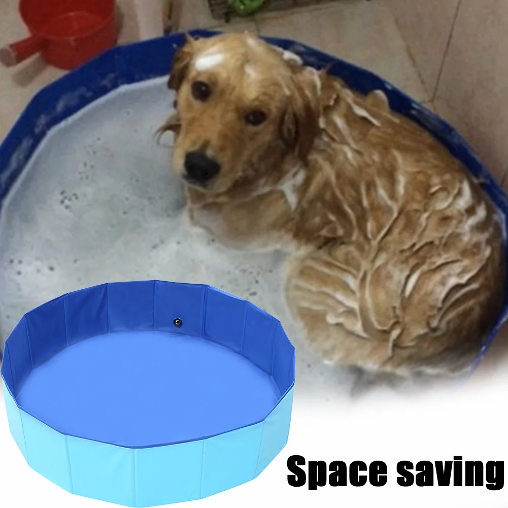 

Foldable Dog Pool Portable Inflatable Swimming Bath Pool For Dog Cat Bathing Tub Collapsible Pet Puppy Shower Pool Show Box
