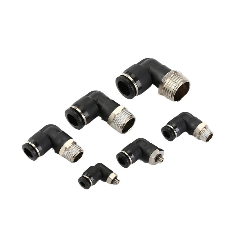Raccordi Aria Compressa 10 Connettori Pneumatici Dritti Maschio OD 3/8" X NPT 1/4" - Raccordi A Spinta Per Aria Tubo Poroso