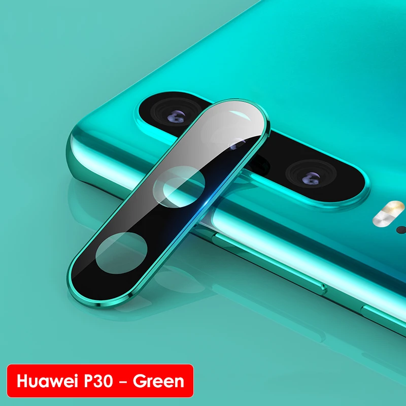 Роскошный протектор объектива камеры для huawei P30 Pro P30 Закаленное стекло пленка камеры для huawei P30 Pro металлический объектив задней камеры - Цвет: P30 - Green