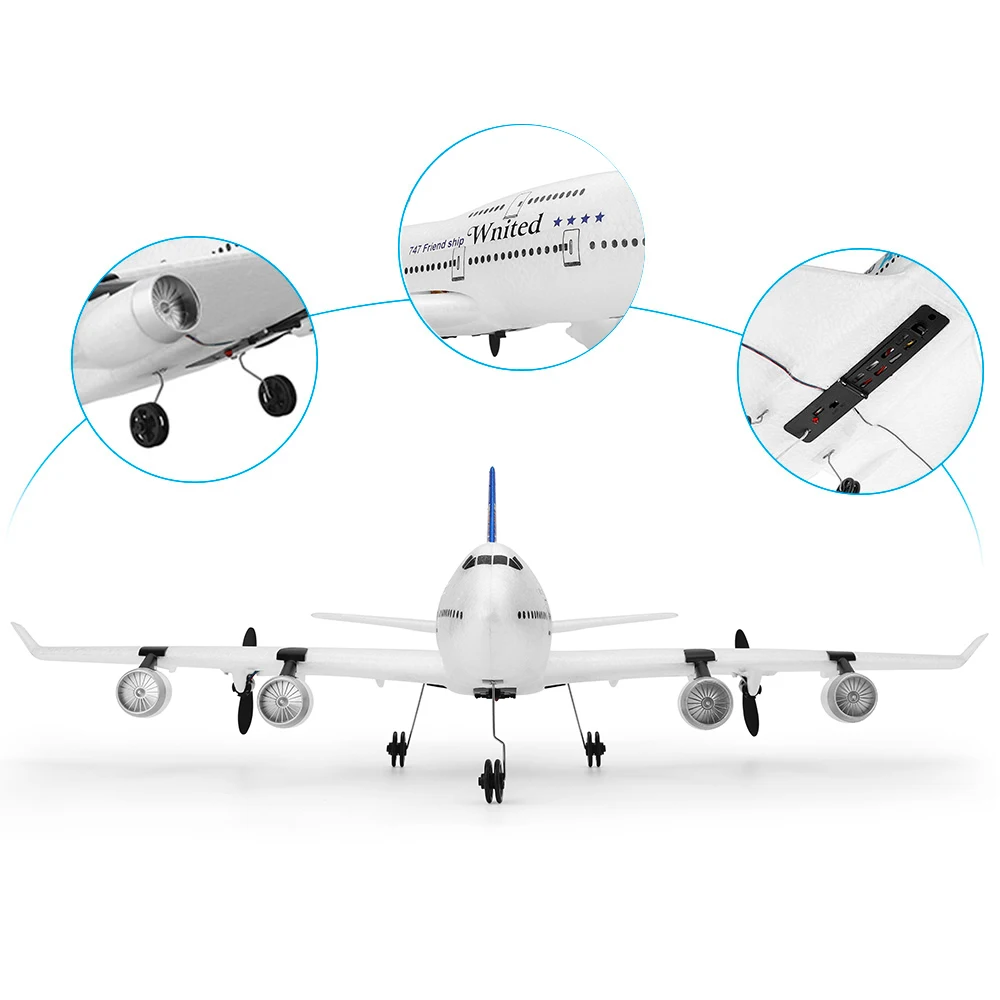 XK A150 Airbus B747 модель самолета RC с фиксированным крылом EPP 2,4G 3CH пульт дистанционного управления Самолет радиоуправляемая игрушка подарок для детей