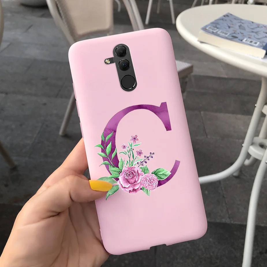 Cute Silicone Letter Phone Case - Soft Protective Cover