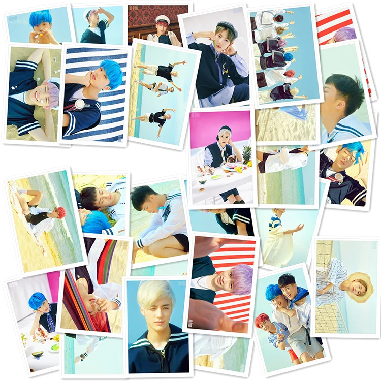 Kpop хип-хоп NCT DREAM Mini Album 1 WE YOUNG Lomo Polaroid Фотокарта Мода NCT вентиляторы подарки металлическая коробка 40 шт. карты Прямая