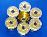 13mm 200pcs/lot!Plastic Aluminium Caps, Clear-Gold colored pharmaceutical caps,Plastic tops for crimping glass vial 1