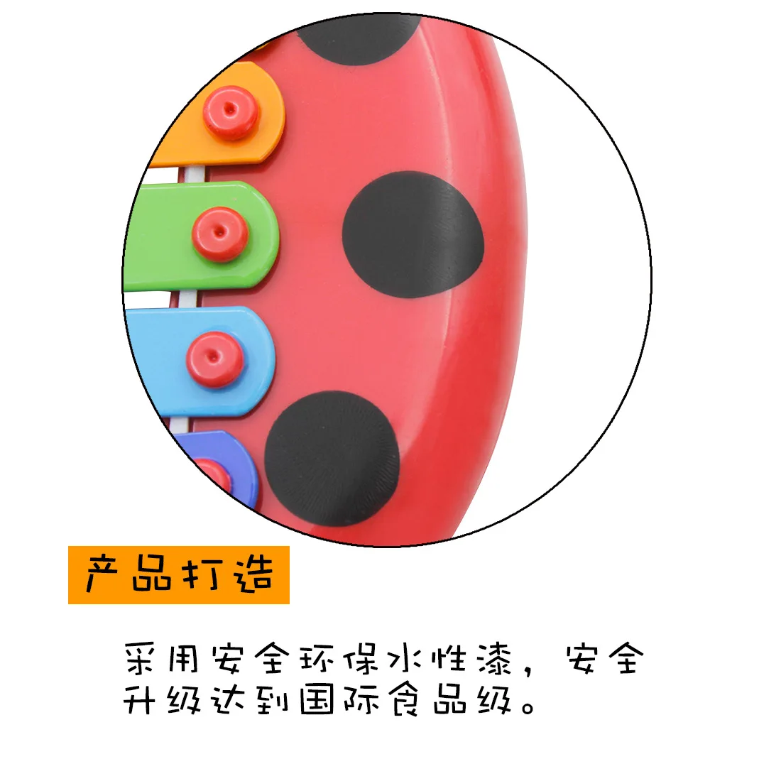 Детское 5 тонное алюминиевое пианино Coccinella Septempunctata с зеленой краской, новые продукты, перечисленные части музыкальных инструментов