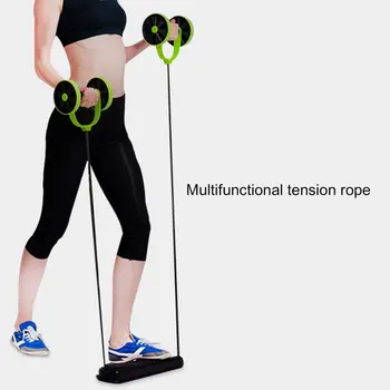 

Double Roller Muscle Trainer Abdominal Wheel Energy Resistance Bands Gym Arm Leg Waist Training Fitness Double Wheel Tensioner