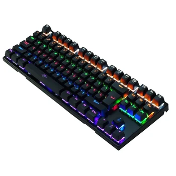 

87/104 Keys Mechanical Keyboard RGB LED Backlit Computer Gaming Keyboard Wired Blue Brown Red Switch For Desktop Laptop PC Gamer
