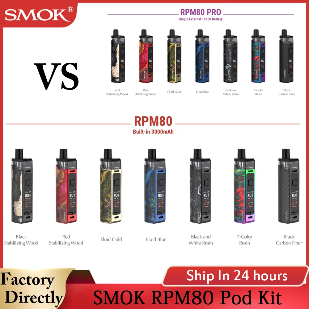 Испаритель SMOK RPM80 Pod Mod вейп набор с аккумулятором 3000 мА/ч картридж 5 мл об/мин RGC