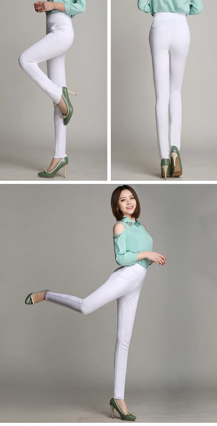 Высококачественные Женские Стрейчевые узкие брюки Pantalones Mujer летние брюки Элегантные повседневные офисные бандажные Брюки 6XL K434