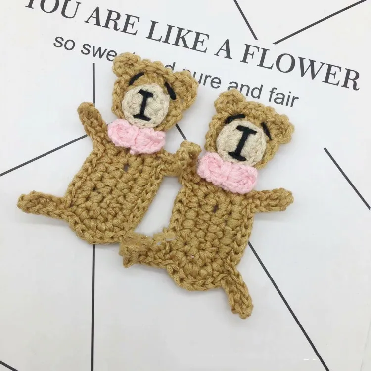 10 шт. модные кроше крокодил медведь леденец DIY части для одежды брошь заколки