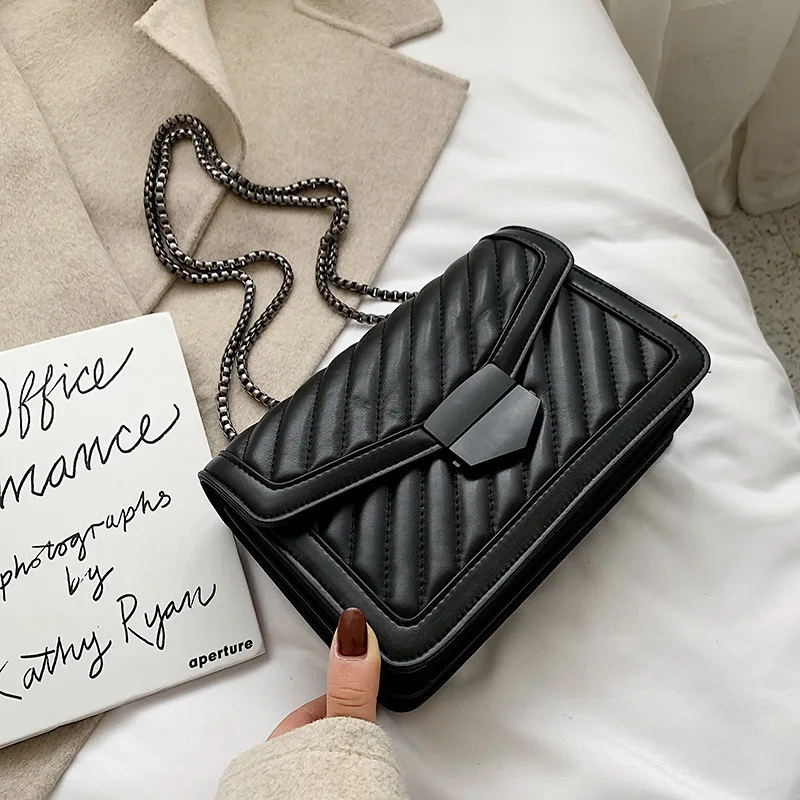 

Luxury Designer Vintage Women Shoulder Crossbody Bags 2020 Fashion PU Leather Handbag Clutches Ladies Messenger Bag Female Purse