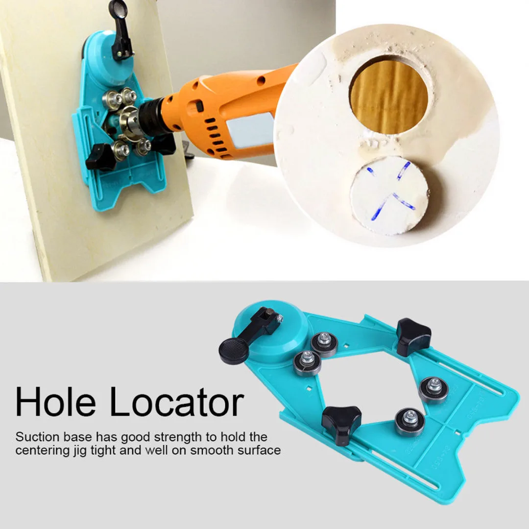 DWZ Green Adjustable 4mm-80mm Diamond Drill Bit Hole Saw Guide Sucker Base Locator