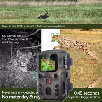 

Hunting Wild Trail Camera 20MP 1080P Outdoor Wildlife Cameras Scouting Surveillance Mini301 Night Vision Photo Traps Tracking