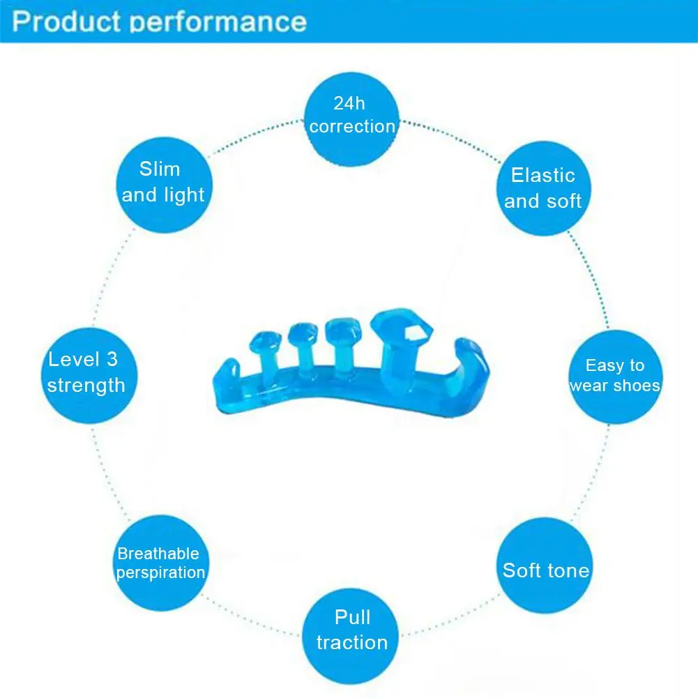 2 pcs Gel Toe Stretcher Separator for Fighting Bunions Hammer Toes Plantar Fasciitis Valgus Corrector Orthotics Stretchers