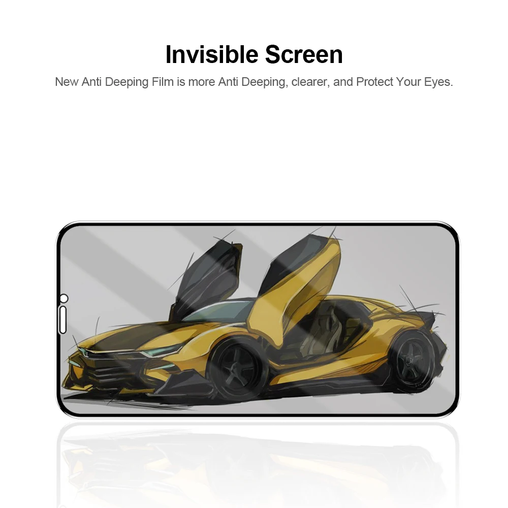 Закаленное стекло Meeker для iphone 7 8 plus X XS max XR стекло 3D антибликовое полное покрытие Защита экрана для iphone X XR XS MAX