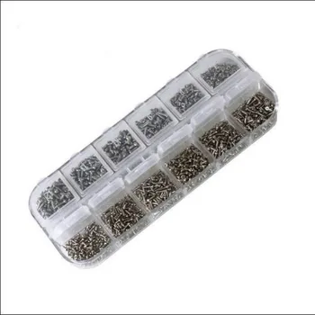 

Micro Glasses Screws Round Head Self-tapping Electronic Small Wood Screws Nails Kit Pc Screw Set 1200Pcs/set M1 M1.2 M1.4 M1.7