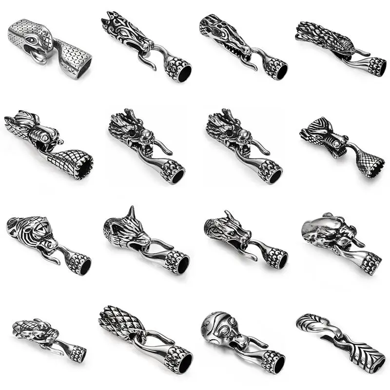 Шикарная застежка крючок с животным наконечником подходит для 5 6 7 8 мм кожаный