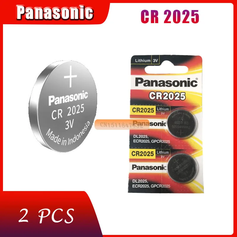 2 X оригинальный Фирменная Новинка батарея для PANASONIC cr2025 В 3 в кнопки сотового Миниатюрный элемент питания часы компьютер cr 2025