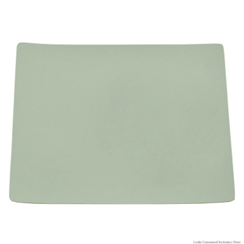 fresh green 30X24CM Одноцветный простой кожаный Настольный коврик маленький коврик для мыши из искусственной кожи водонепроницаемый коврик милый коврик для мыши кожаный коврик односторонний 30X24 см - Цвет: fresh green 30X24CM