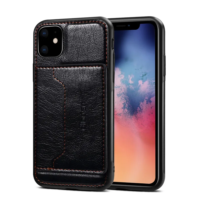 

Luxury Premium Wallet Shockproof Case for iPhone 11 Pro Max X XR XS Max 6 6s 7 8 Plus Ultra-Thin Cover with Card Holder Coque
