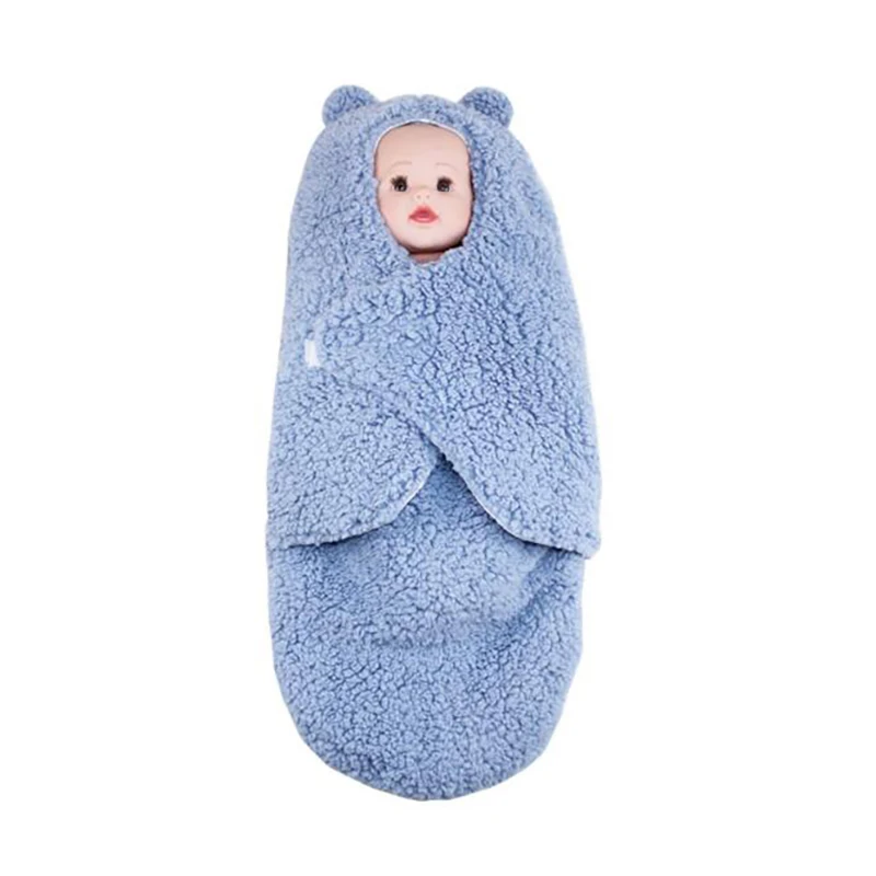 Детский зимний спальный мешок Пеленание младенца обертывание утолщенный конверт для сна для новорожденных бархат Многофункциональный Открытый пеленать YBC032