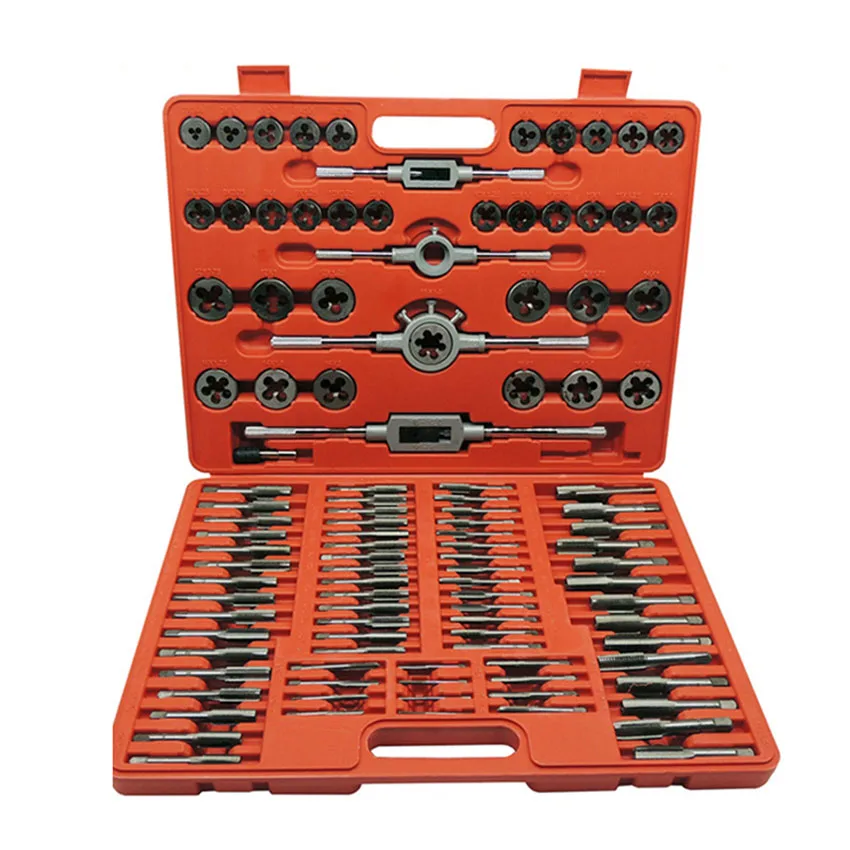 Professional 110 Pcs Tap And Die Tools Set Alloy Steel Tap And Die Set