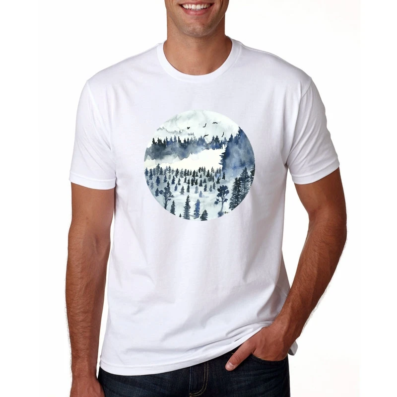 Лесной дух Принцесса Мононоке футболка Homme Guy мужские футболки хлопок Crewneck большой размер короткий рукав мужские рубашки