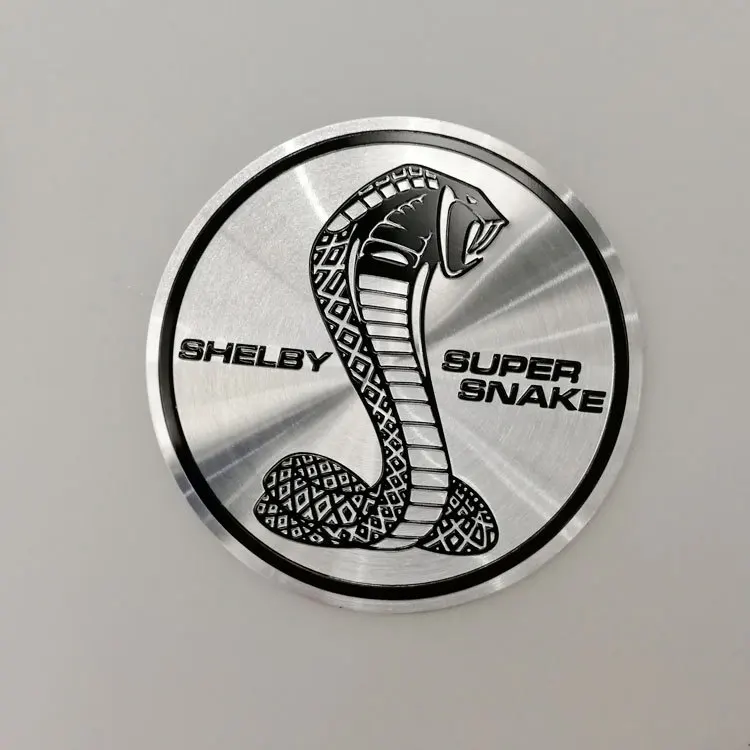  Factory Wholesale Ford Mustang Cobra 3D Modified Three-dimensional Logo Car Stickers Metal Logo Alu