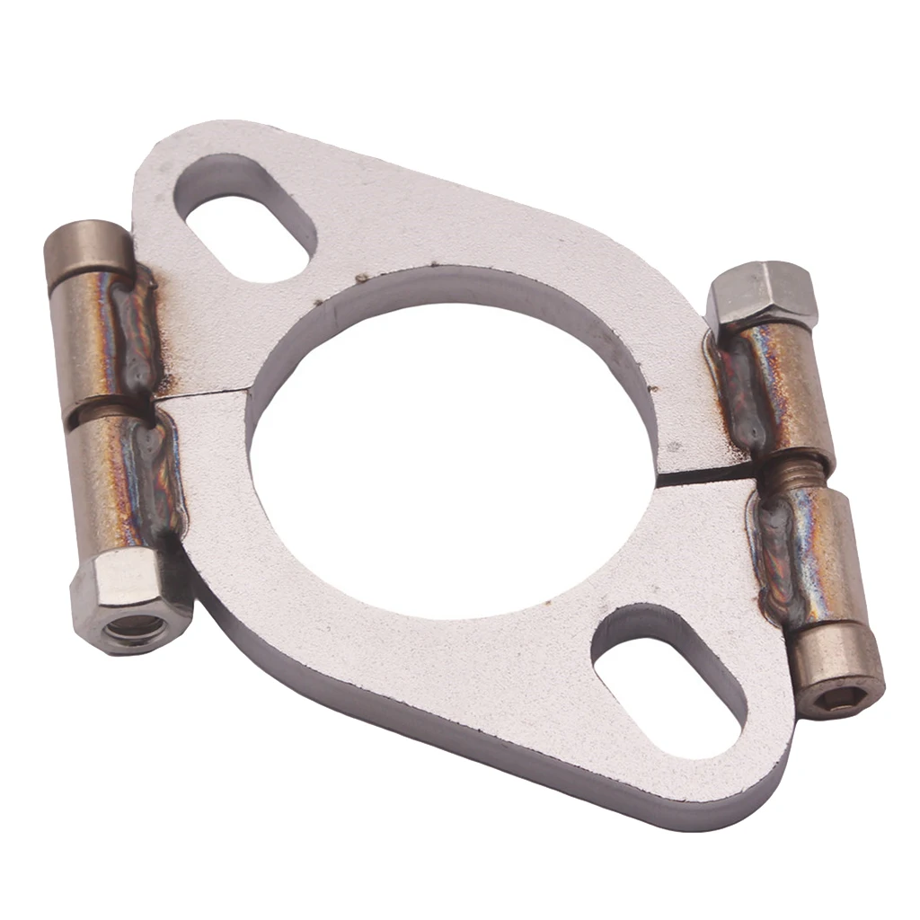 Exhaust Flange, 2inch Flat Oval Split Repair Exhaust Flange Replacement Accessory