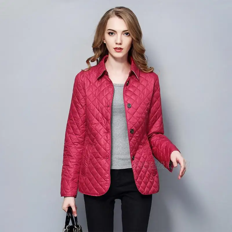 Зимняя куртка, пальто для женщин и куртки Veste Femme, парка для женщин, пальто, однобортное, приталенное, Veste Femme, женская верхняя одежда - Цвет: Red