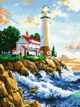 

Diamond Painting Aegean Sea House 5d Diy Mosaic Full Square Round Drill Diamant Of Rhinestone Daimond Embroidery Pictures Sale