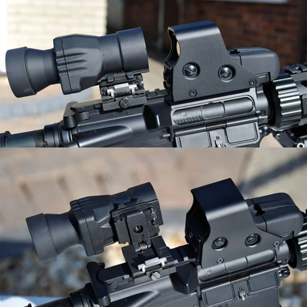 Тактическая Лупа прицелы оптика охотничий прицел Прицелы красная точка зрения 3X с откидной крышкой подходит для 20 мм винтовка ружье рельс