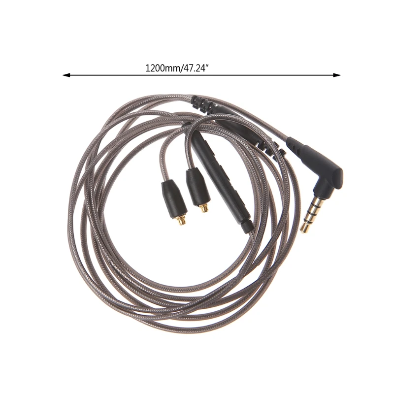 3,5 мм кабель для наушников съемный MMCX шнур с микрофоном для Shure SE215 SE425 UE900