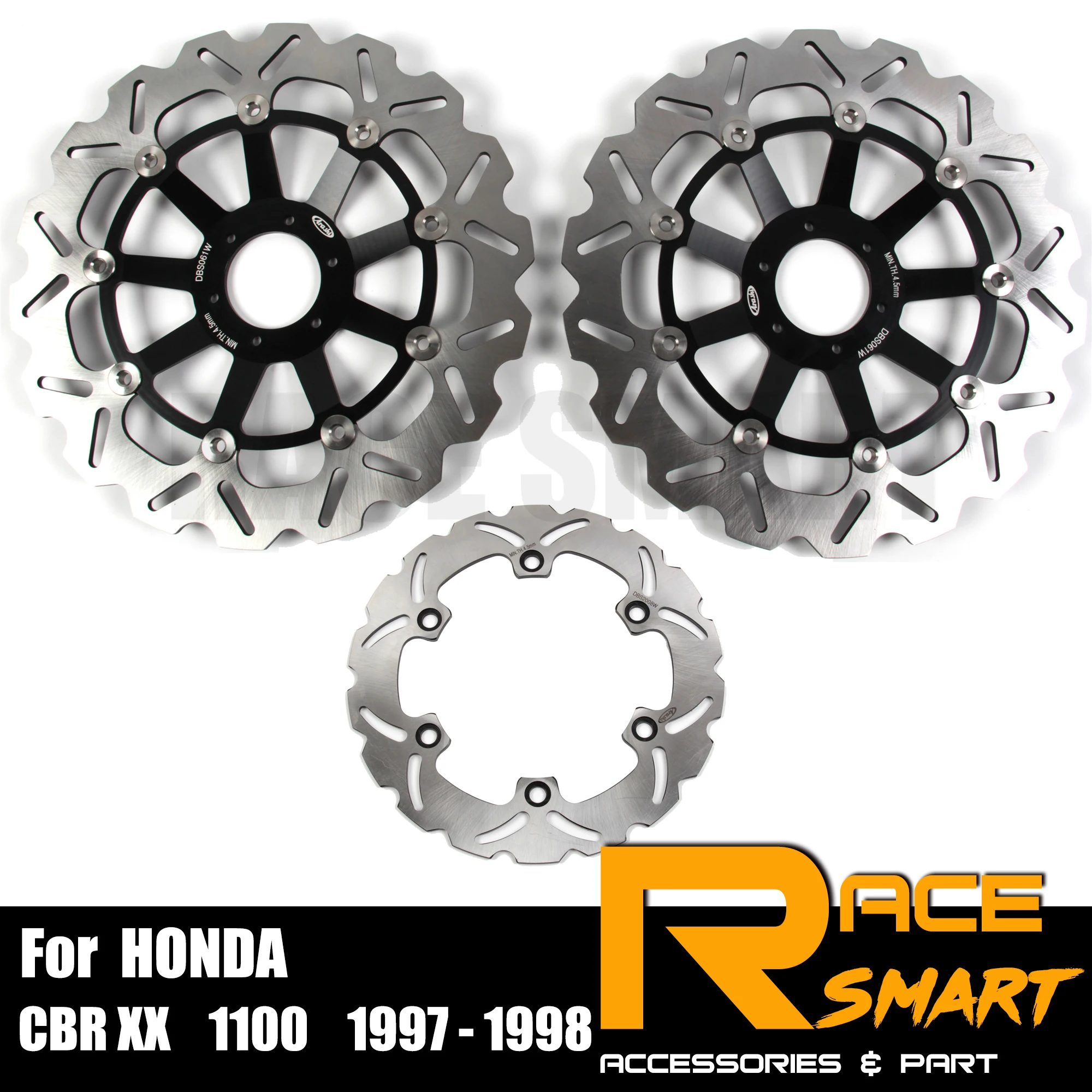 Для HONDA CBR XX 1100 1997-1998 Мотоцикл с ЧПУ передний ротор заднего тормоза плавающие мотоциклы тормозные роторы CBR 1100XX 97 98