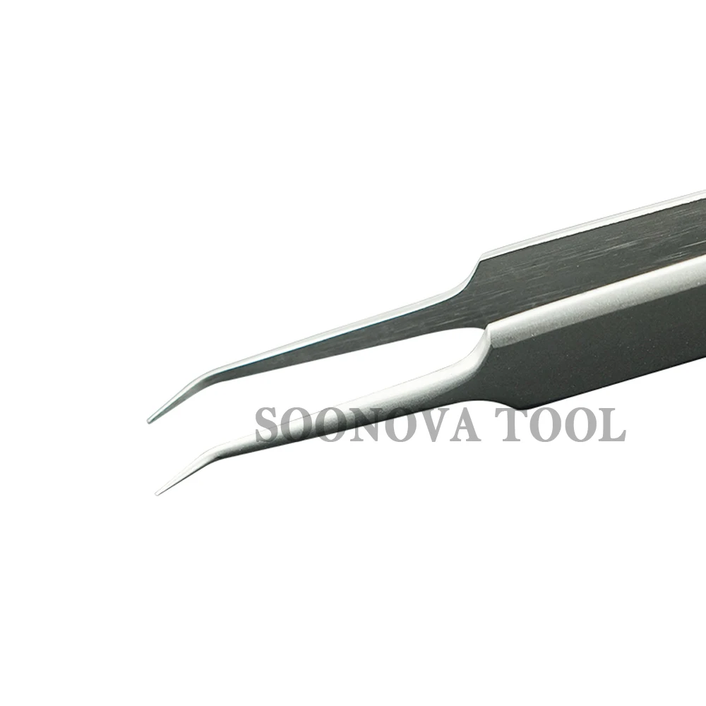 RT-14LA чип выделенный нержавеющая сталь Tweezers антистатические специальное обслуживание Пинцет Точная Электроника чип ремонт клип