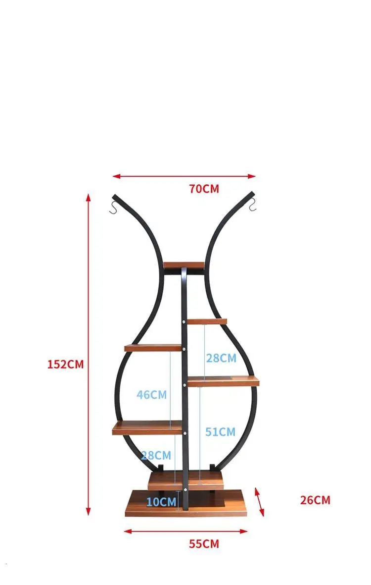 Decorativa Madera Estanteria Estante Para Plantas деревянная напольная подставка для цветов, стойка, полка для растений