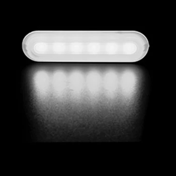 

White Car Light 6 LED Fog Lamp Safety Urgent Signal 15000K Anti-collision