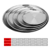 Silvery Stainless Steel Storage Tray Nordic Round Metal Stroage Tray Snack Fruit Plate Jewelry Display Tray Kitchen Organizer 3