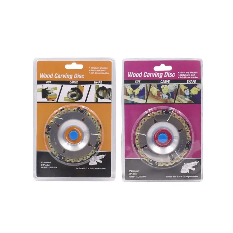 

Wood Carving Disc Woodworking Chain Grinding Saw Plate Wheel for Angle Grinder 23GB