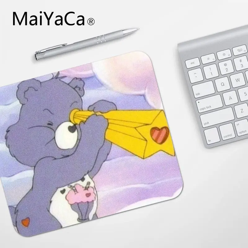 No Lock Edge18x22cm MaiYaCa Одежда высшего качества с мультяшным принтом Care Bears офисные мыши геймера силиконовый коврик для мыши Лидер продаж подставка под руку Мышь - Цвет: No Lock Edge18x22cm
