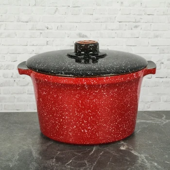 

Casserole 4 l "Red marble", ceramic lid