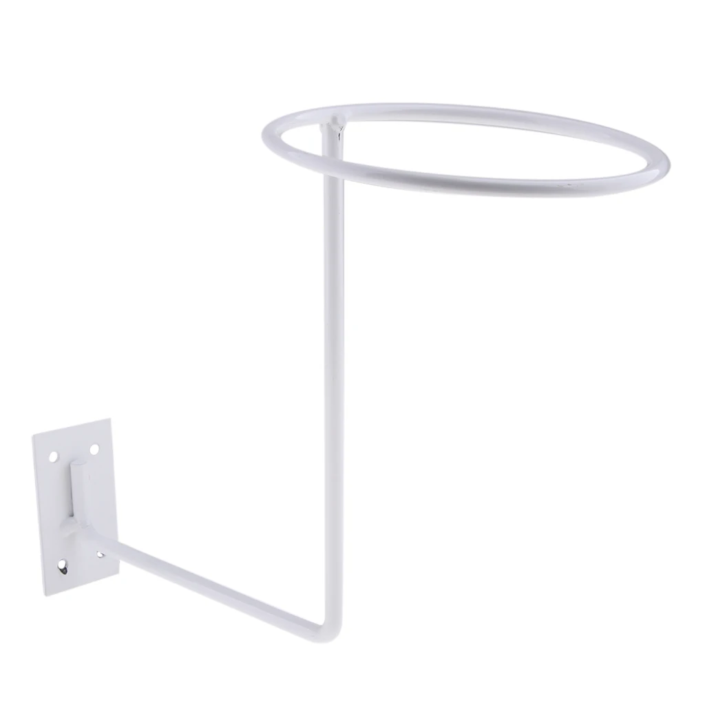 Aluminum Motorcycle Accessories, Helmet Holder Hanger Rack Wall Mounted Hook for Coats, Hats, Caps, White