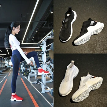 

Gym Sneakers Women Spinning Bike Bow Bottom Mesh Surface Breathable Lightweight Comprehensive Training Fitness Ultralight Shoes
