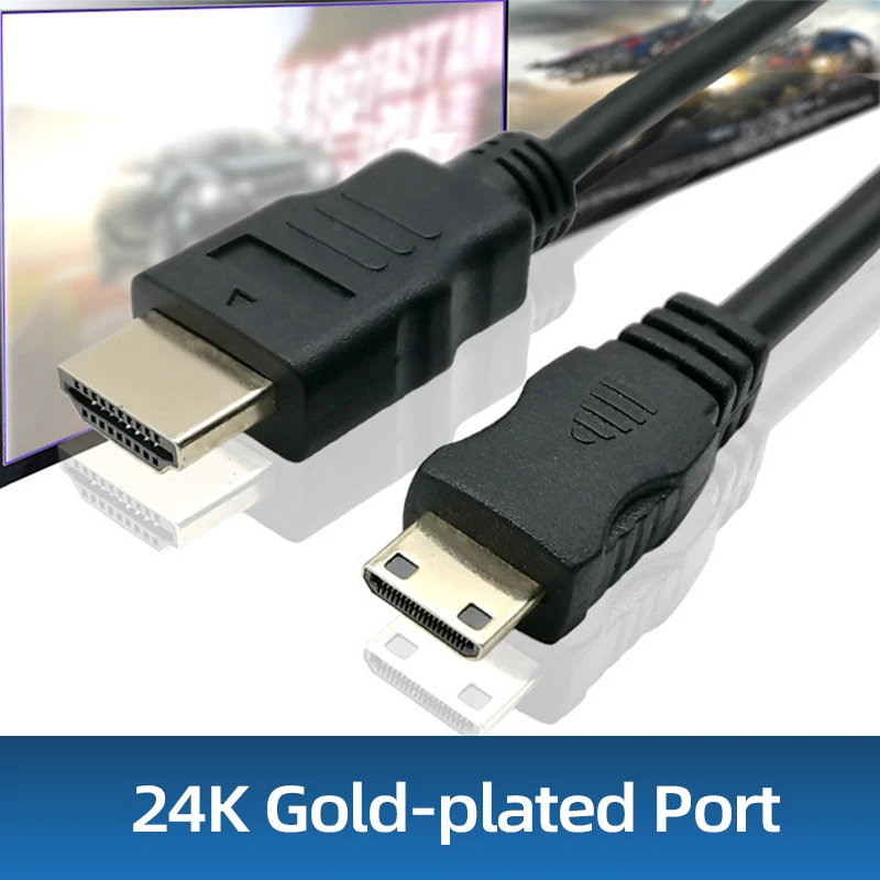 Кабель адаптер 4K 1080p 3D Mini HDMI 1 м 2 м|Кабели HDMI| |