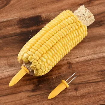 

Corn Needle BBQ Corn Holders Corn on The Cob Skewers Fruit Forks Outdoor Barbecue Fork Cooking Kitchen Tool BBQ Fork Accessories
