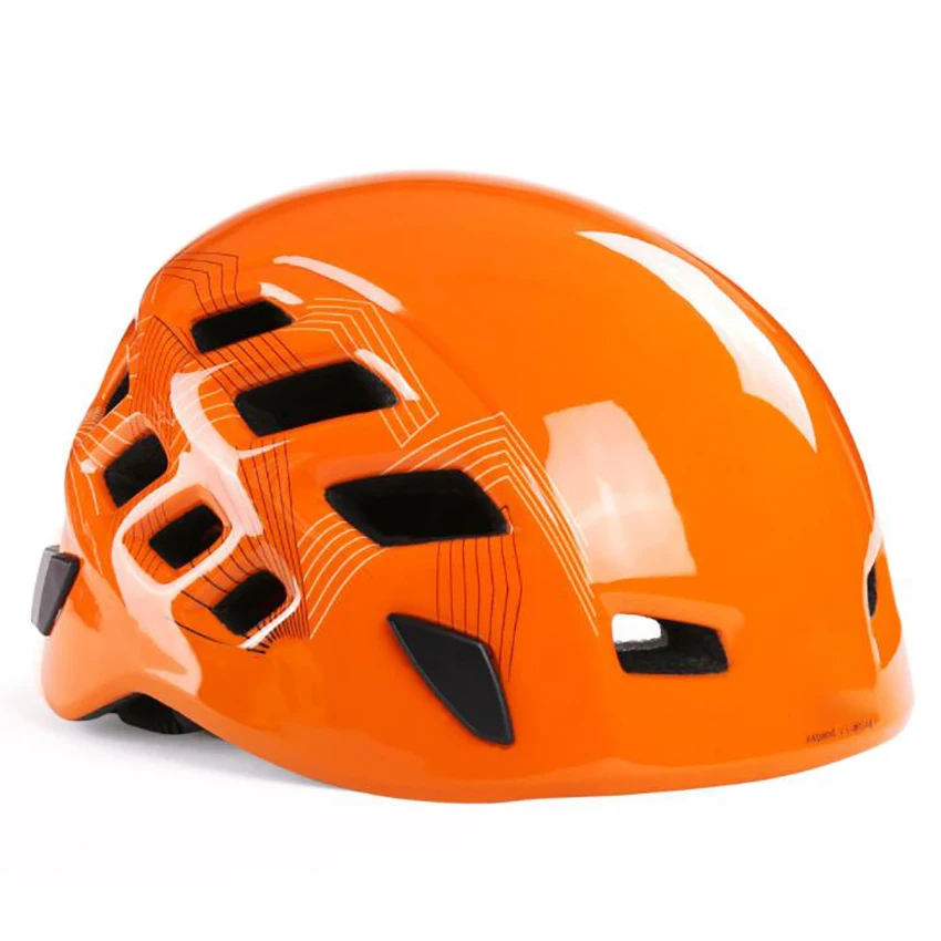 Casco ventilato per lavoro in altezza, elmetto da arrampicata regolabile, fodera ammortizzante in schiuma EPS per la costruzione - immagine 5